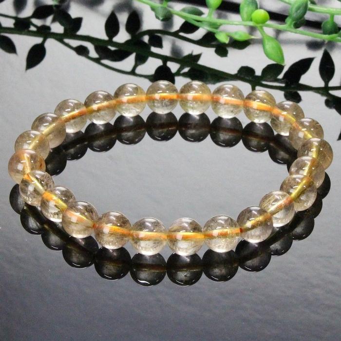 ルチルクォーツ ブレスレット 【安心の一点物】 Bracelet メンズ 