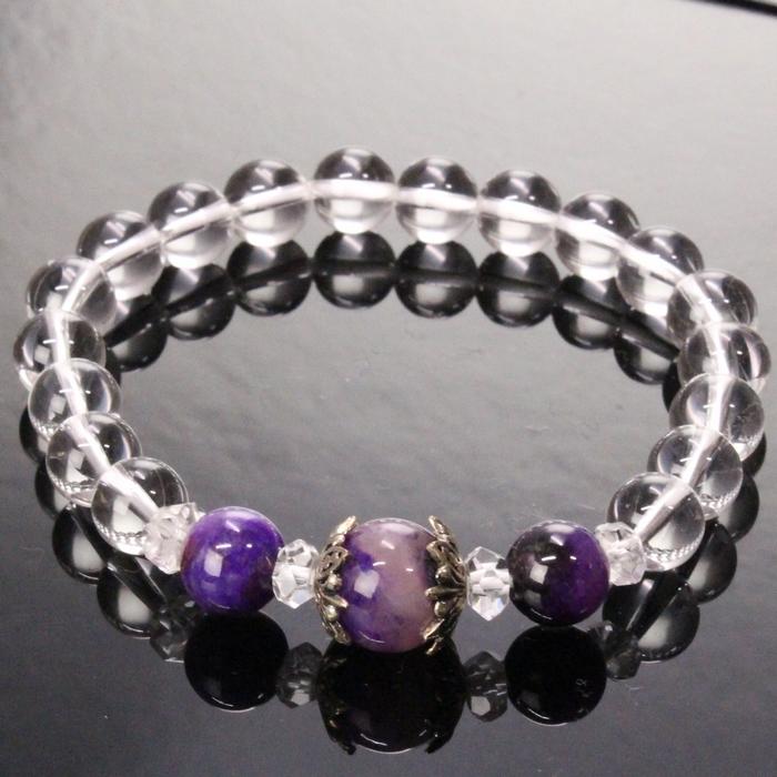 スギライト ブレスレット 【一点物 現物】 Bracelet ブレスレット スギライトブレスレット メンズ レディース 人気 おすすめ 天然石の画像