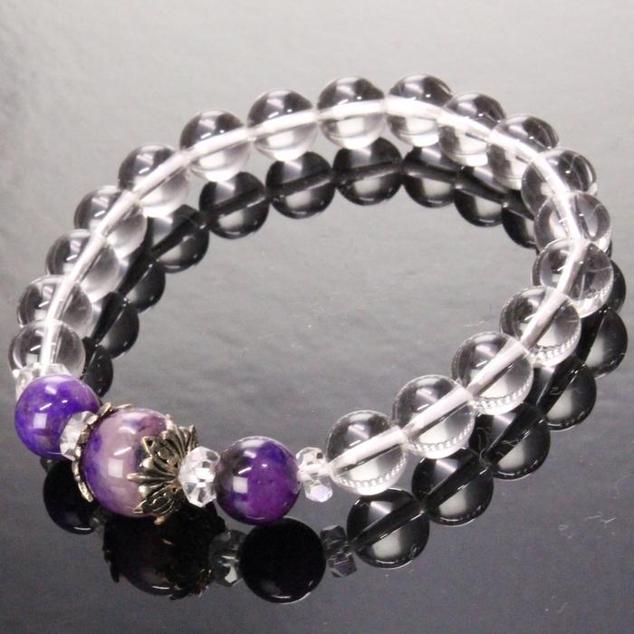 スギライト ブレスレット 【一点物 現物】 Bracelet ブレスレット スギライトブレスレット メンズ レディース 人気 おすすめ 天然石の画像