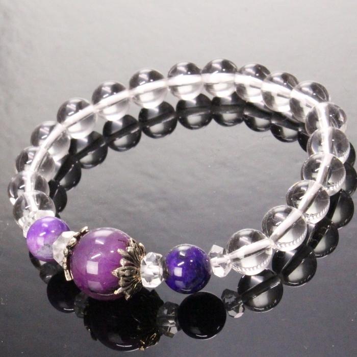 スギライト ブレスレット 【一級品の輝き 厳選一点物】 バングル ブレスレット Bracelet   パワーストーンの画像