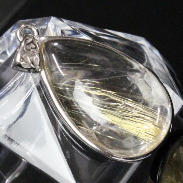 ルチルクォーツ ペンダント 【レア 1点物】 大粒 ペンダントトップ ネックレス ルチルクォーツペンダント メンズ レディース 人気 おすすめ 天然 一点物の画像