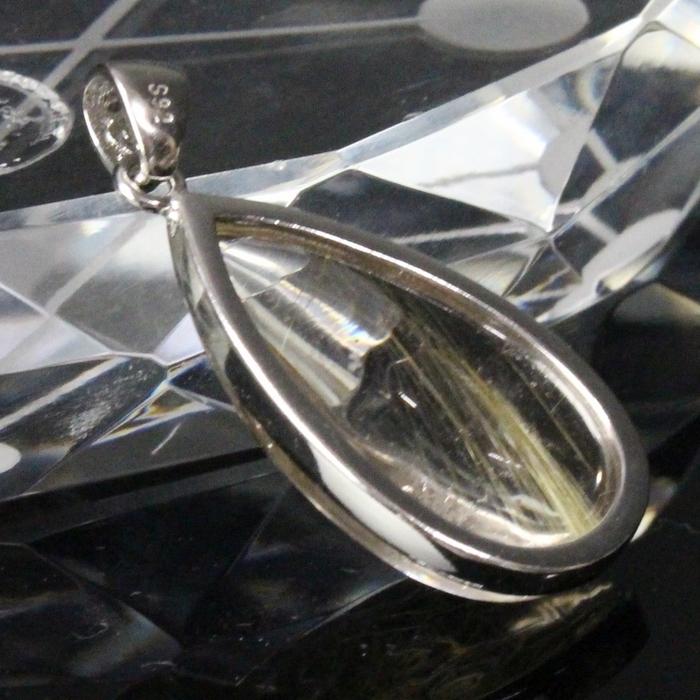 ルチルクォーツ ペンダント 【レア 1点物】 大粒 ペンダントトップ ネックレス ルチルクォーツペンダント メンズ レディース 人気 おすすめ 天然 一点物の画像