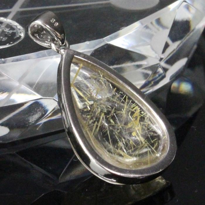 ルチルクォーツ ネックレス 【一級品の輝き 厳選一点物】 ネックレス 大粒 ペンダントトップ   天然石の画像