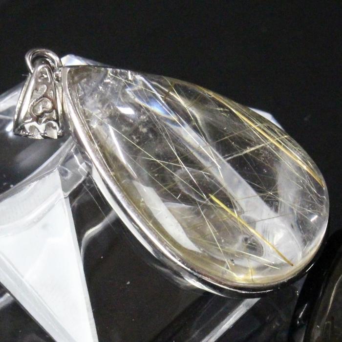 ルチルクォーツ ペンダント 【厳選品質 現物販売】 ネックレス ペンダントトップ メンズ レディース 人気 おすすめ パワーストーン_1