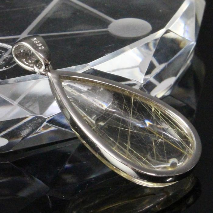 ルチルクォーツ ペンダント 【厳選品質 現物販売】 ネックレス ペンダントトップ メンズ レディース 人気 おすすめ パワーストーン_2
