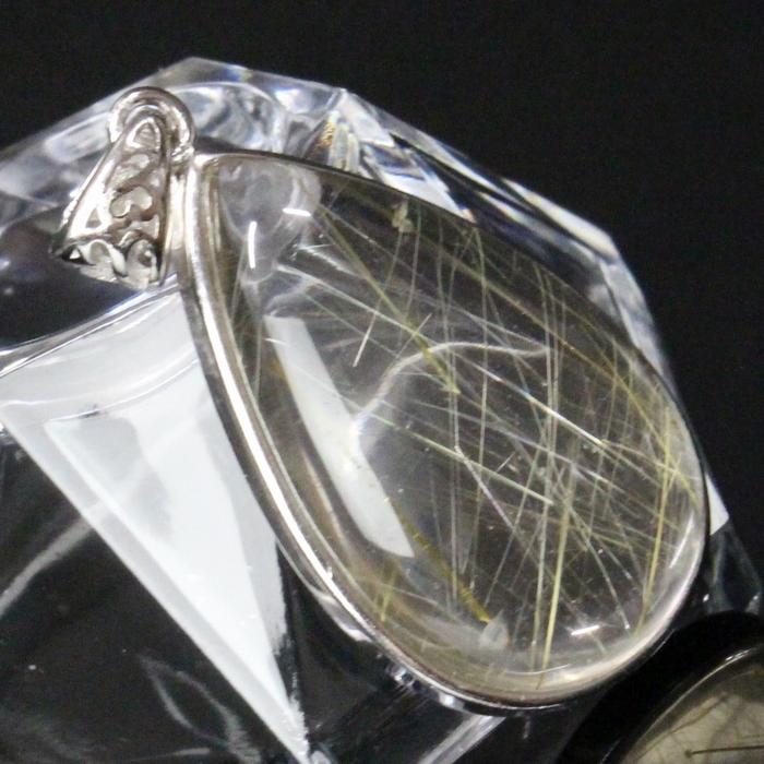 ルチルクォーツ ペンダント 【品質にこだわった逸品】 ネックレス ペンダント ルチルクォーツペンダント 一点物 現物_1