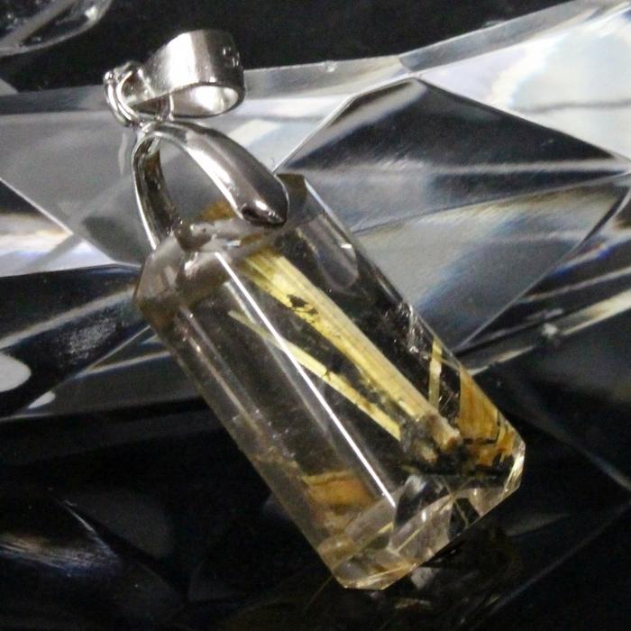 ルチルクォーツ ネックレス 大粒 ペンダントトップ ルチルクォーツ