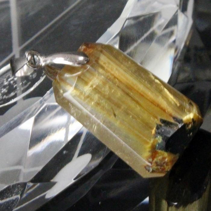 ルチルクォーツ ネックレス ペンダント ルチルクォーツネックレス 金運
