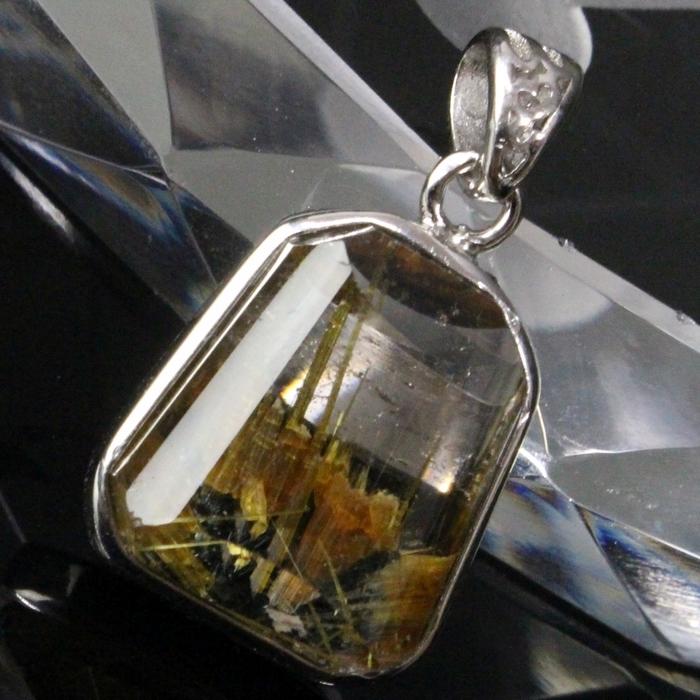 ルチルクォーツ ペンダント 【安心の一点物】 ネックレス 大粒