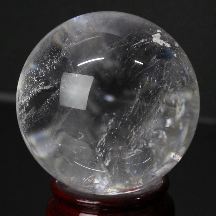 【厳選一点物 56mm】 水晶 水晶玉 【厳選 一点物】 水晶玉 球 水晶水晶玉 クォーツ 浄化 浄化用水晶 パワーストーンの画像