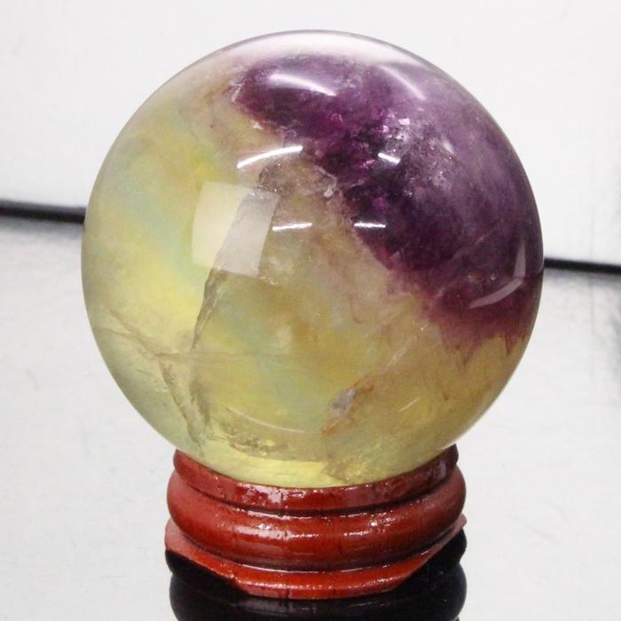 厳選一点物 51mm】 フローライト 丸玉 【一点物 現物】 球体 置物 水晶