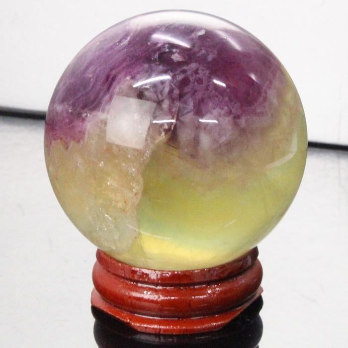 厳選一点物 51mm】 フローライト 丸玉 【一点物 現物】 球体 置物 水晶