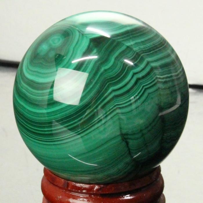 【厳選一点物 48mm】 マラカイト 丸玉 【レア 1点物】 球体 置物 水晶玉 原石  メンズ レディース 人気 おすすめ 天然 一点物の画像