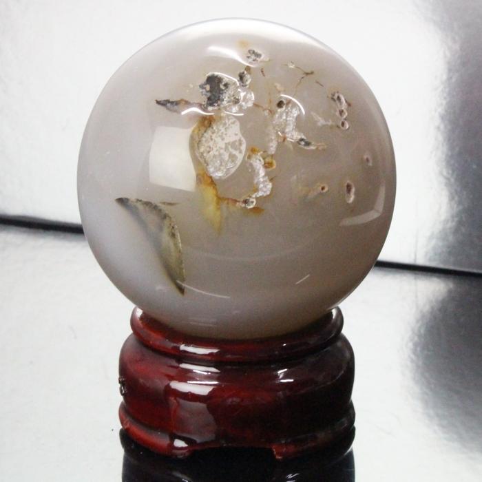 厳選一点物 59mm】 メノウ 丸玉 【厳選 一点物】 球体 玉 球 めのう