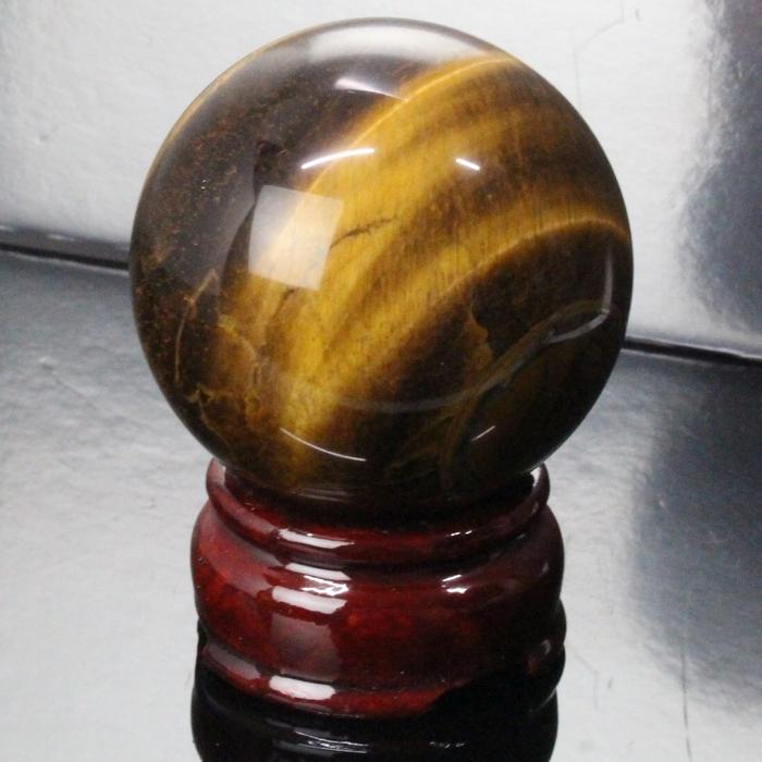 【厳選一点物 58mm】 タイガーアイ 丸玉 【厳選 一点物】 大玉 球体 水晶玉 原石 タイガーアイ丸玉 金運 幸運 勝負運 虎 キャッツアイ 虎目石 天然石_1