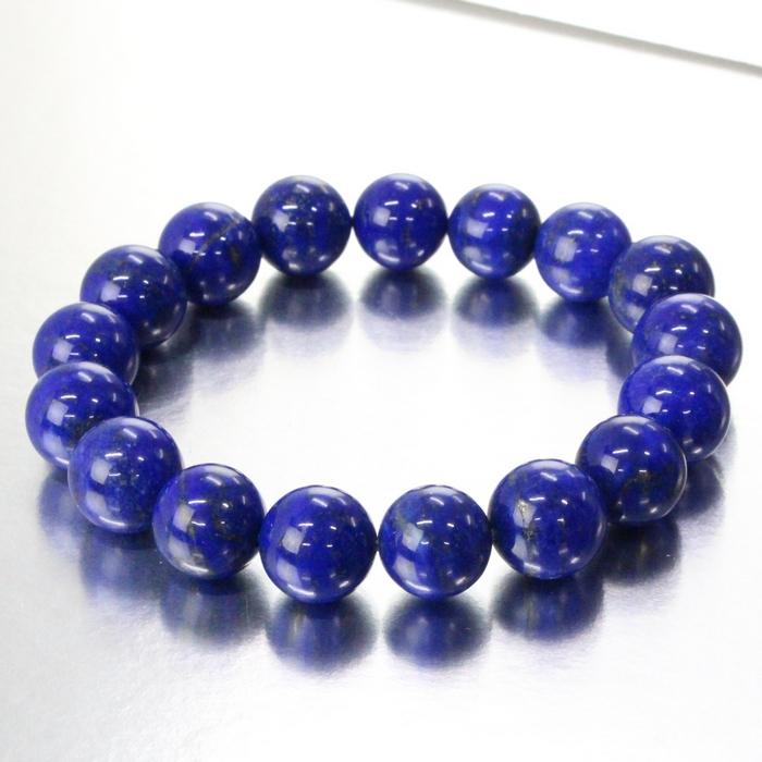 ラピスラズリ ブレスレット 【一点物 現物】 Bracelet ブレスレット ラピスラズリブレスレット 魔除け 厄除け ラピス 青金石 パワーストーンの画像