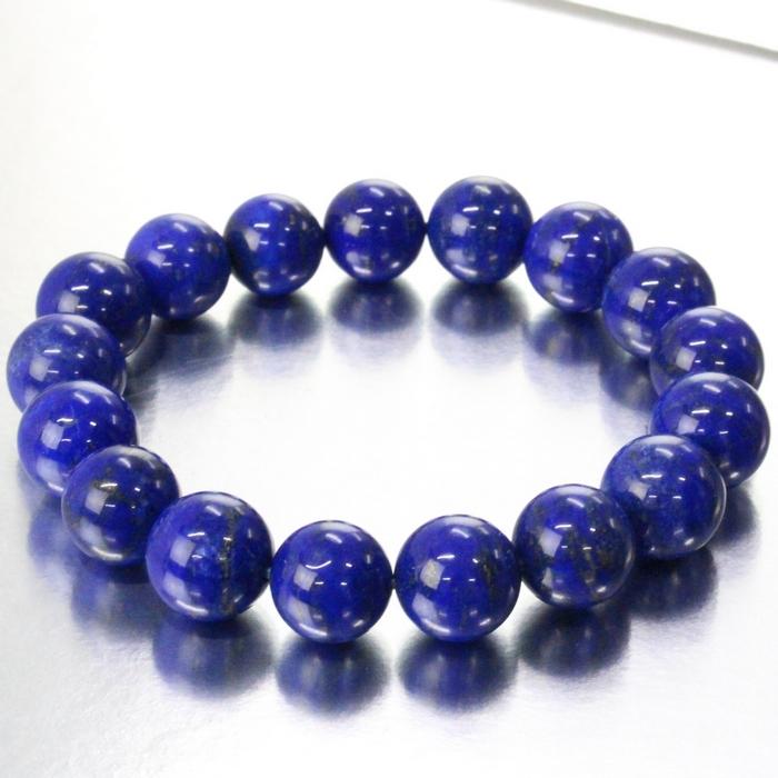 ラピスラズリ ブレスレット 【一点物 現物】 Bracelet ブレスレット ラピスラズリブレスレット 魔除け 厄除け ラピス 青金石 パワーストーンの画像
