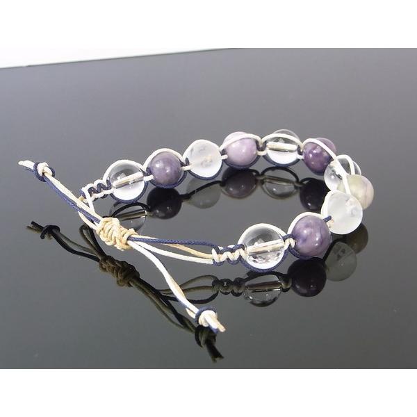 スギライト ブレスレット 手編み sugilite 杉石 Bracelet 天然石