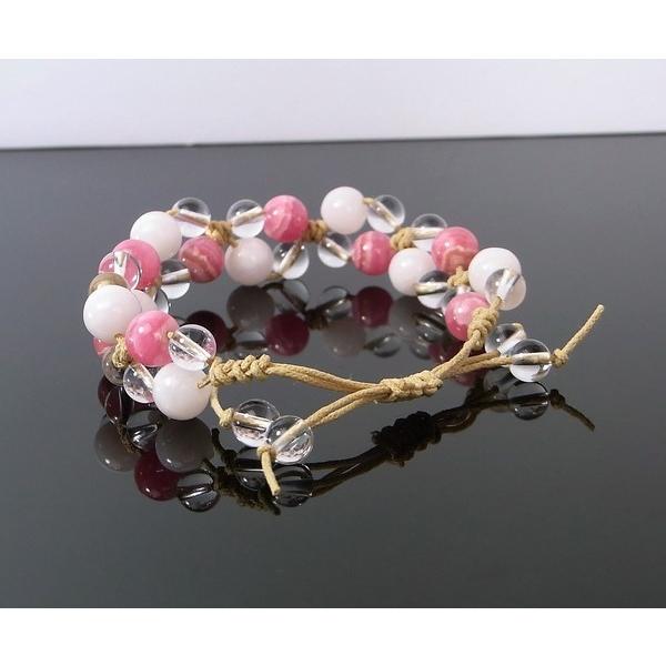 ロードクロサイト ブレスレット 手編み rhodochrosite 紅紋石 Bracelet 天然石 ｜メンズ レディース 海外直輸入価格で販売｜｜lulu-house｜04