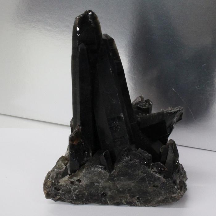 モリオン 原石 【レア 1点物】 原石 石 置物  Morion 黒水晶 魔除け 邪気払い 浄化 天然石の画像