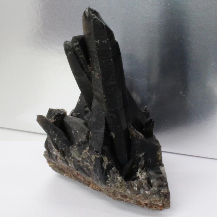モリオン 原石 【レア 1点物】 原石 石 置物  Morion 黒水晶 魔除け 邪気払い 浄化 天然石の画像