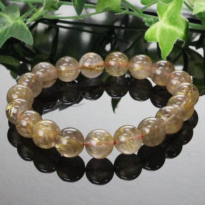 ルチルクォーツ ブレスレット 【厳選品質 現物販売】 バングル ブレスレット Bracelet ルチルクォーツブレスレット メンズ レディース 人気 おすすめ 天然石の画像