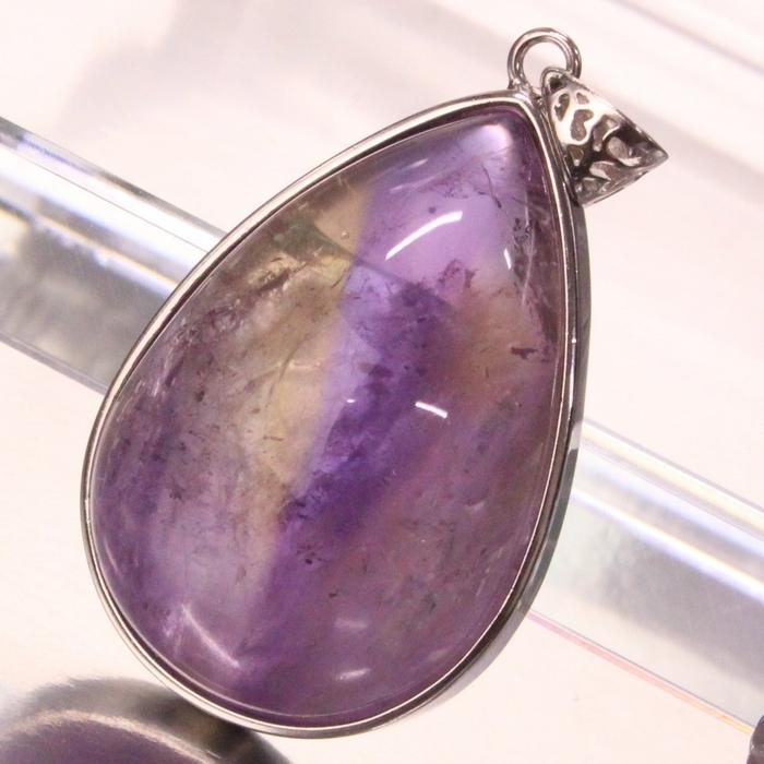 アメトリン ネックレス 【おすすめの逸品】 大粒 ペンダントトップ ネックレス アメトリンネックレス  パワーストーンの画像