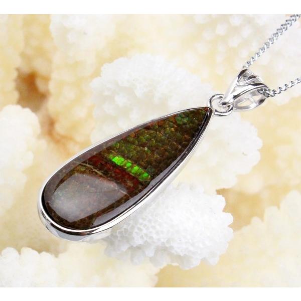アンモライト ペンダント 化石 ammolite ネックレス Pendant 天然石 ｜メンズ レディース 海外直輸入価格で販売｜の画像