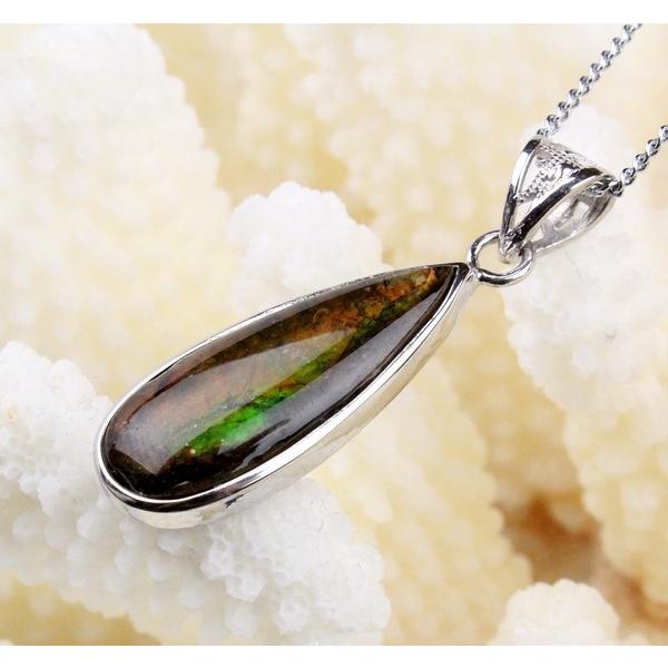 アンモライト ペンダント ネックレス ammolite 化石 Necklace パワーストーン ｜メンズ レディース 海外直輸入価格で販売｜の画像