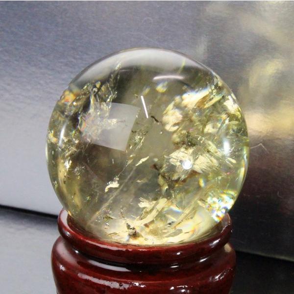シトリン 丸玉 水晶玉 citrine 黄水晶 Gemstone 天然石【透明度バツグン 43mm】 :a9149:パワーストーン 天然石