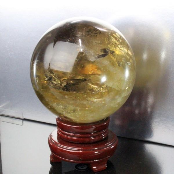 シトリン 丸玉 原石 citrine 黄水晶 Gemstone 天然石【大きいサイズ