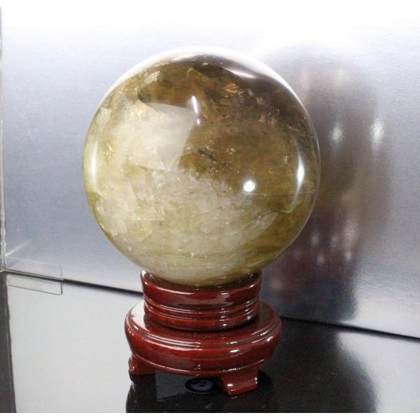 シトリン 丸玉 原石 citrine 黄水晶 Gemstone 天然石【大きいサイズ