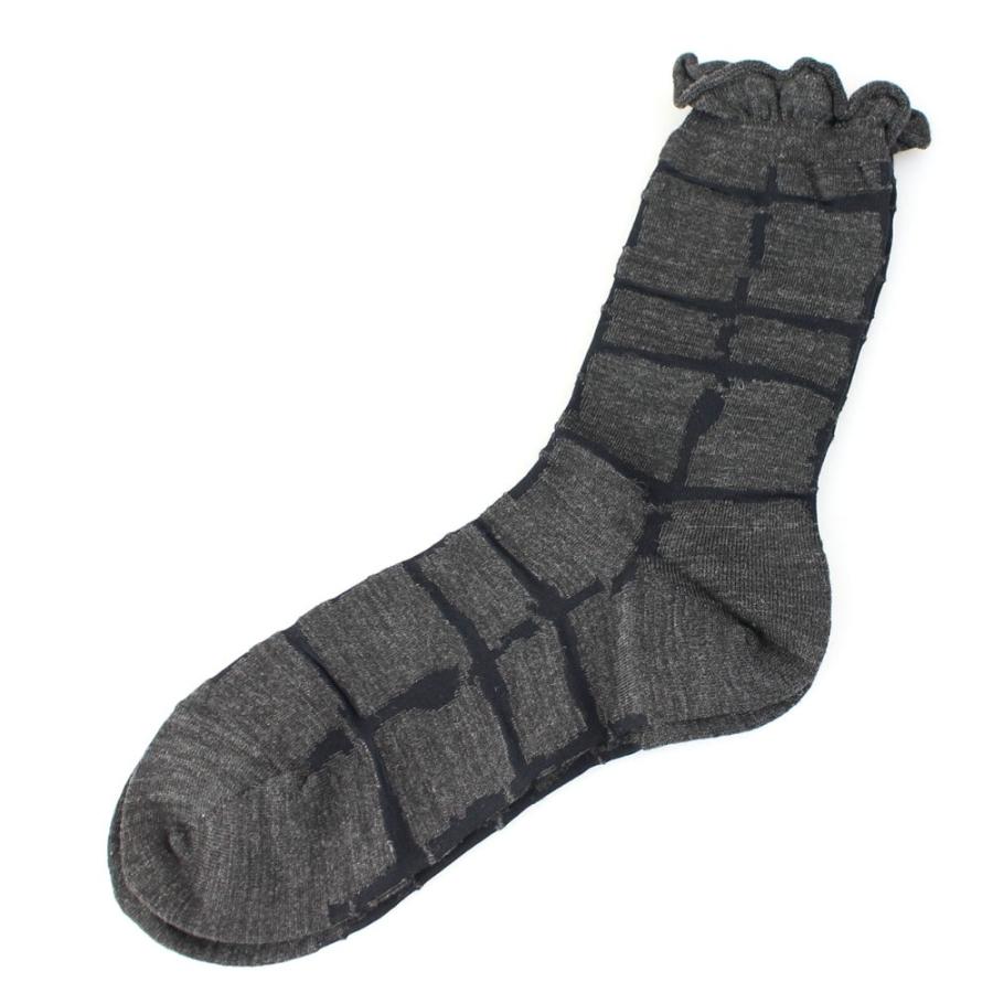 センソユニコ　芽風 ブロック柄靴下 | Sensounico | 01