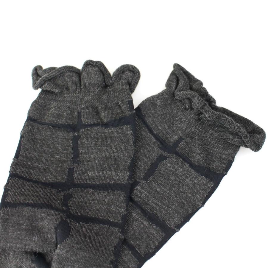 センソユニコ　芽風 ブロック柄靴下 | Sensounico | 02