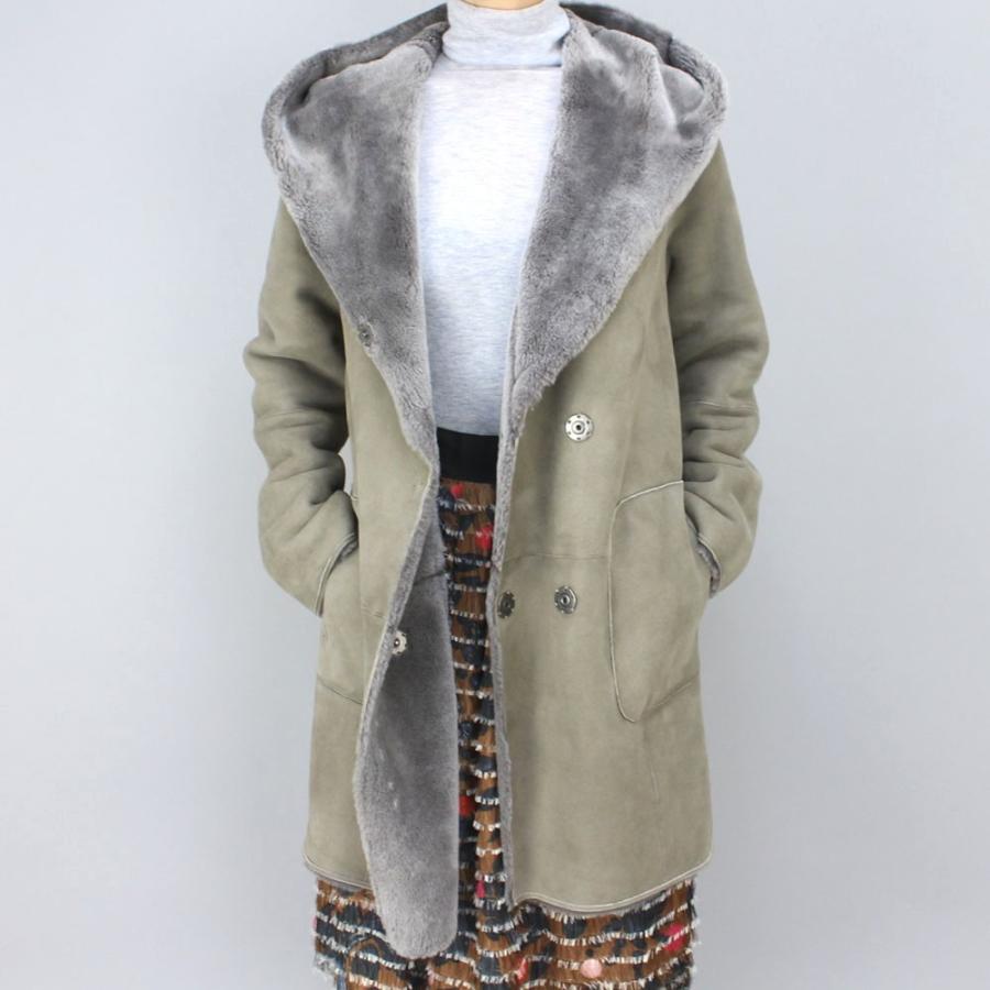 ポイント10倍 ｍａｒｃｃａｉｎ グレーフード付きムートンコート その他コート アウター カラー グレー Www Gatorheatandair Com