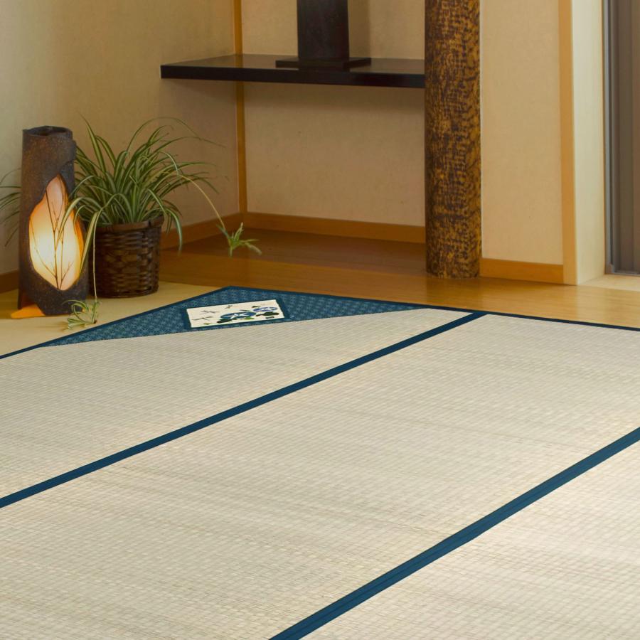 い草ラグ 240×320cm (パッチラグ) 和柄 不織布裏貼り いぐさ 長方形