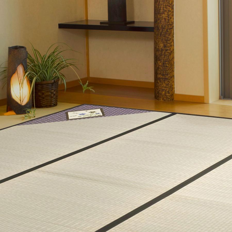 い草ラグ 240×320cm (パッチラグ) 和柄 不織布裏貼り いぐさ 長方形