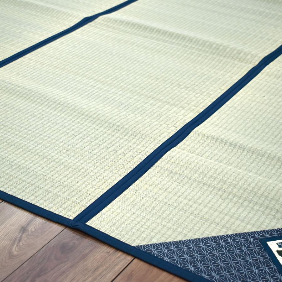 い草ラグ 240×320cm (パッチラグ) 和柄 不織布裏貼り いぐさ 長方形