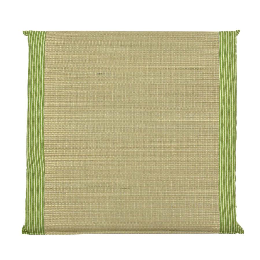 い草 座布団 50×50cm 4枚組 セット クッション ワンポイント 刺繍