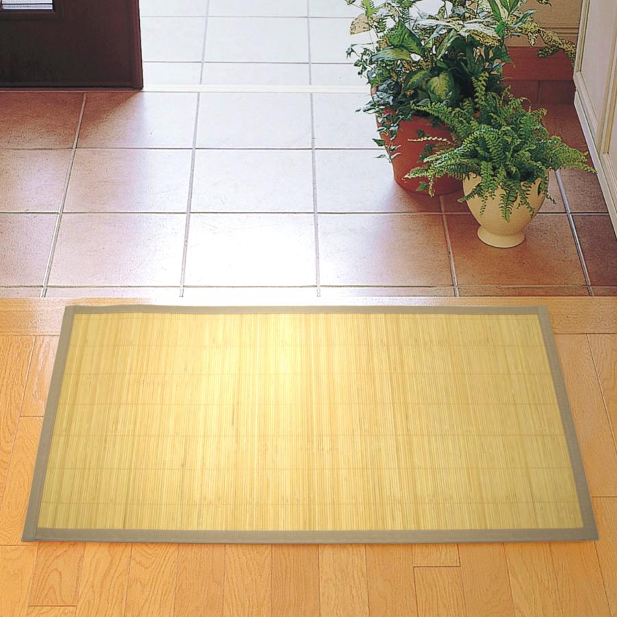 竹マット 45×75cm（カラモス） 竹 75 玄関マット キッチンマット