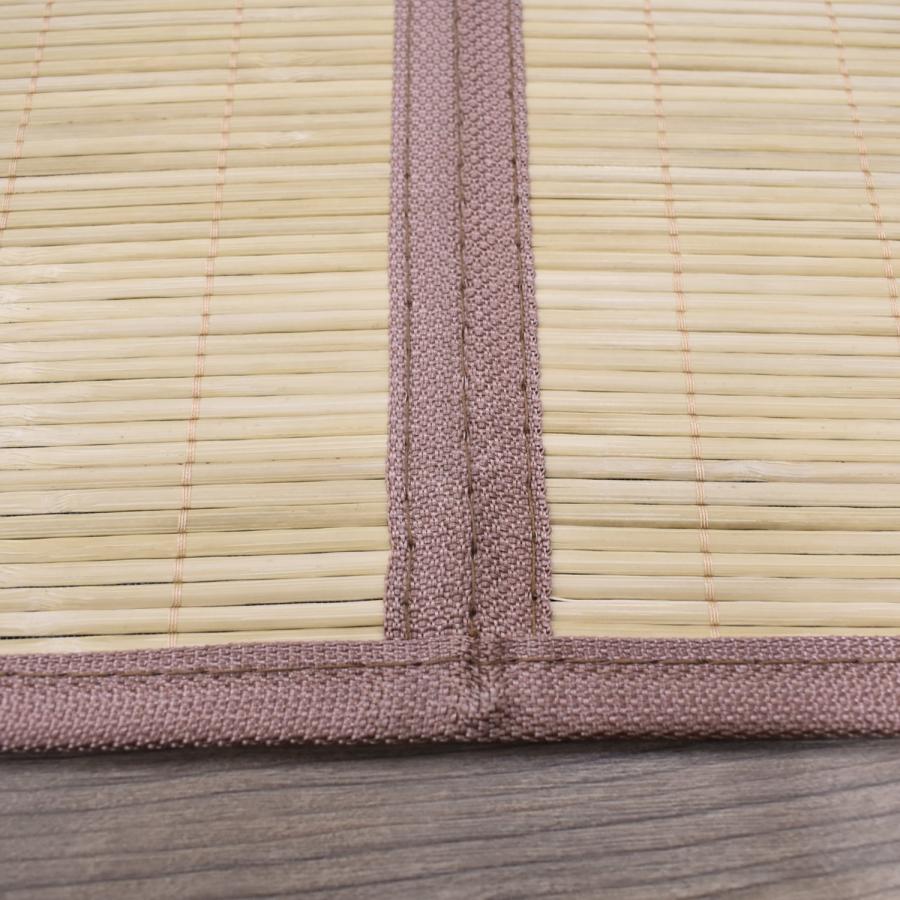 竹カーペット 上敷き ござ 江戸間 6畳 261×352cm（コトン） ラグ 竹敷物 天然素材 夏用 アジアン バンブー 夏用ラグ 夏ラグ ラグマット 竹ラグ おしゃれ_2