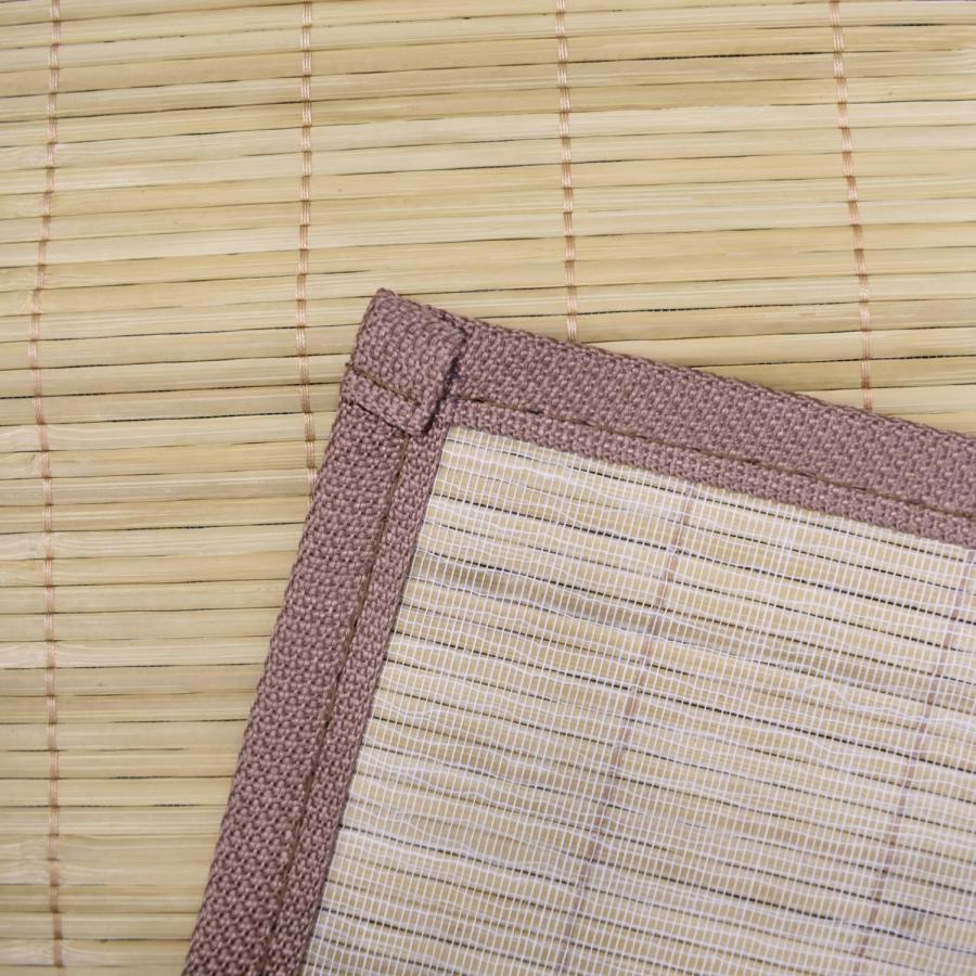 竹カーペット 上敷き ござ 江戸間 6畳 261×352cm（コトン） ラグ 竹敷物 天然素材 夏用 アジアン バンブー 夏用ラグ 夏ラグ ラグマット 竹ラグ おしゃれ_3