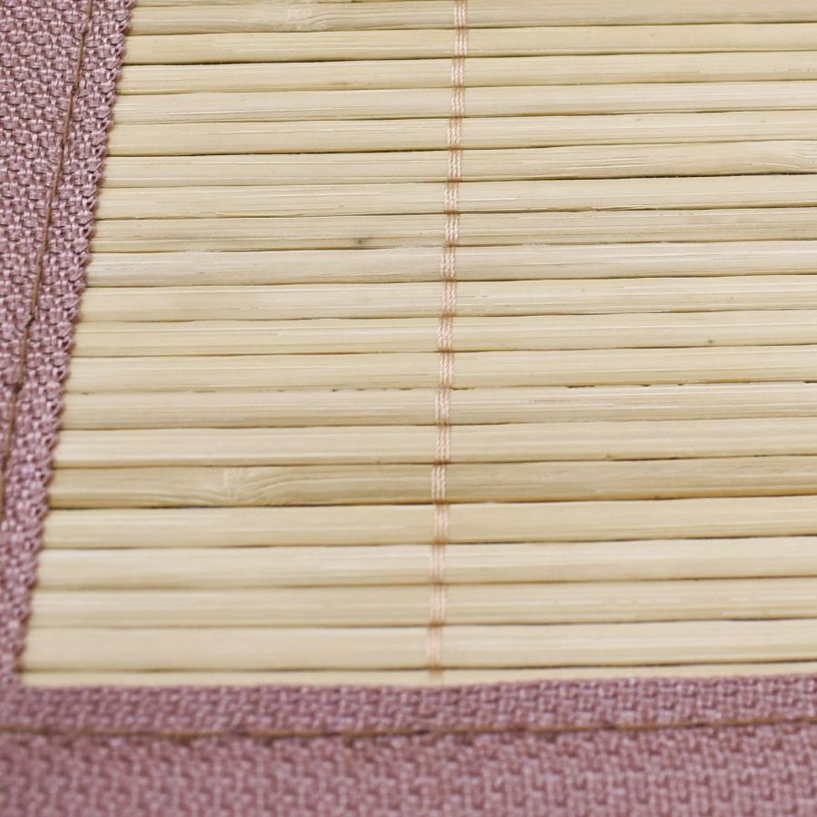 竹カーペット 上敷き ござ 江戸間 6畳 261×352cm（コトン） ラグ 竹敷物 天然素材 夏用 アジアン バンブー 夏用ラグ 夏ラグ ラグマット 竹ラグ おしゃれ_4