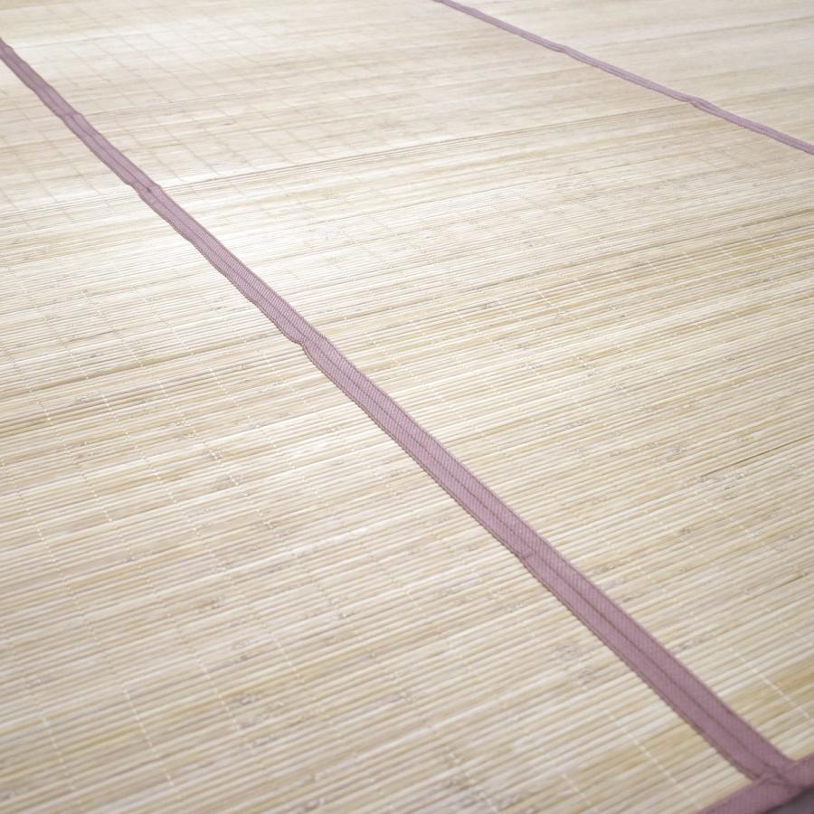 竹カーペット 上敷き ござ 江戸間 6畳 261×352cm（コトン） ラグ 竹敷物 天然素材 夏用 アジアン バンブー 夏用ラグ 夏ラグ ラグマット 竹ラグ おしゃれ_5