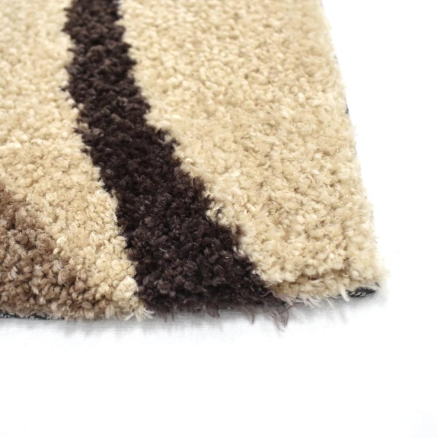 玄関マット 屋内 45×75cm （シエラ） 北欧 ベージュ マイクロシャギー