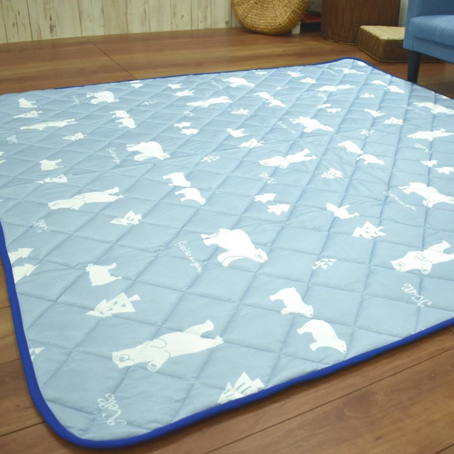 冷感ラグ 3畳 180×230cm （キルトタイプ） 夏用 接触冷感 キルト