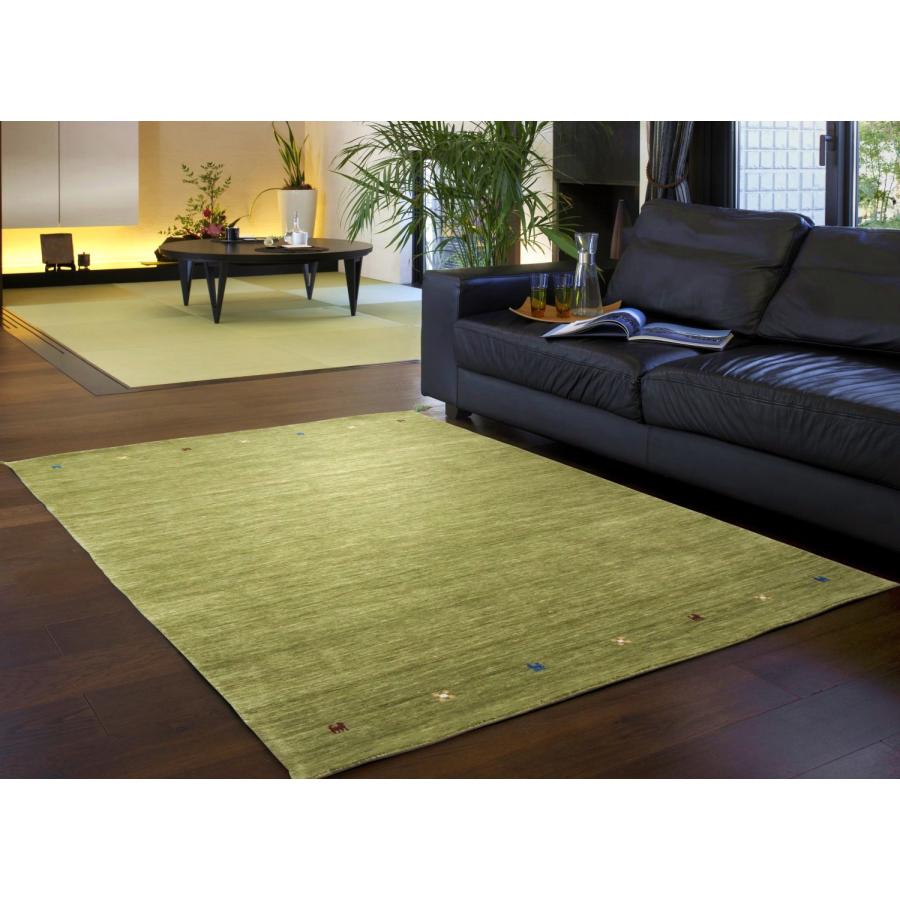 ギャッベ ラグ 90×150cm (インドギャッベ S-010) ギャベ 絨毯 手織り