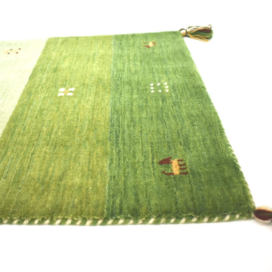 玄関マット 90×150 (インドギャッベ) 屋内 ウール100％ シンプル