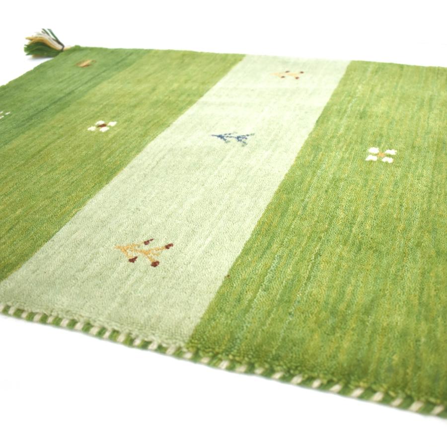玄関マット 90×150 (インドギャッベ) 屋内 ウール100％ シンプル