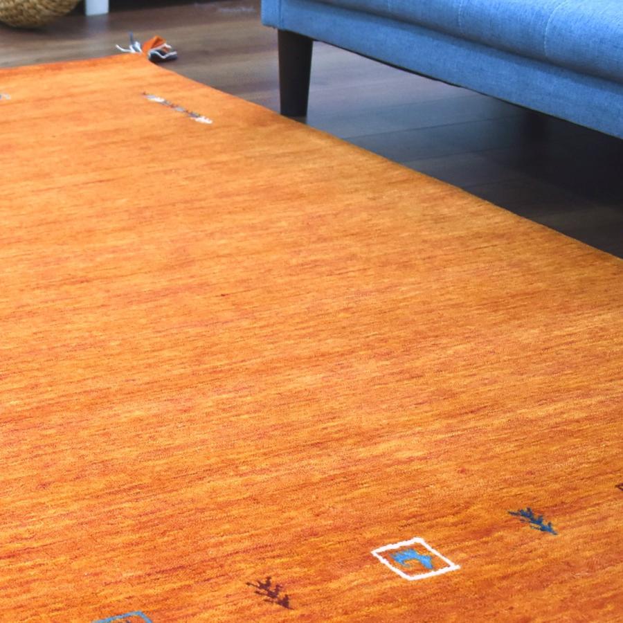 ギャッベ ラグ 200×250cm (インドギャッベ S-008) ギャベ 絨毯 手織り